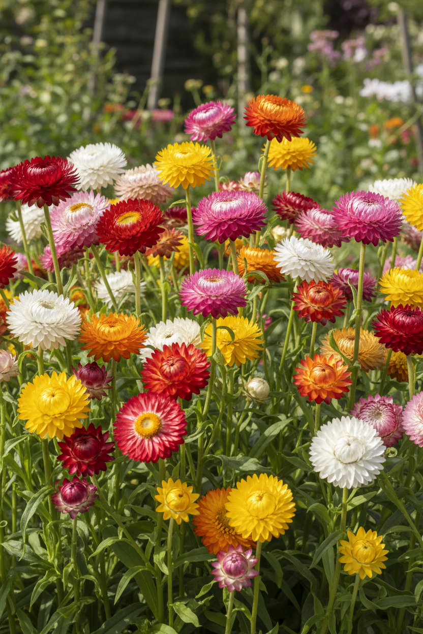 Strawflower Swiss Giants Mix