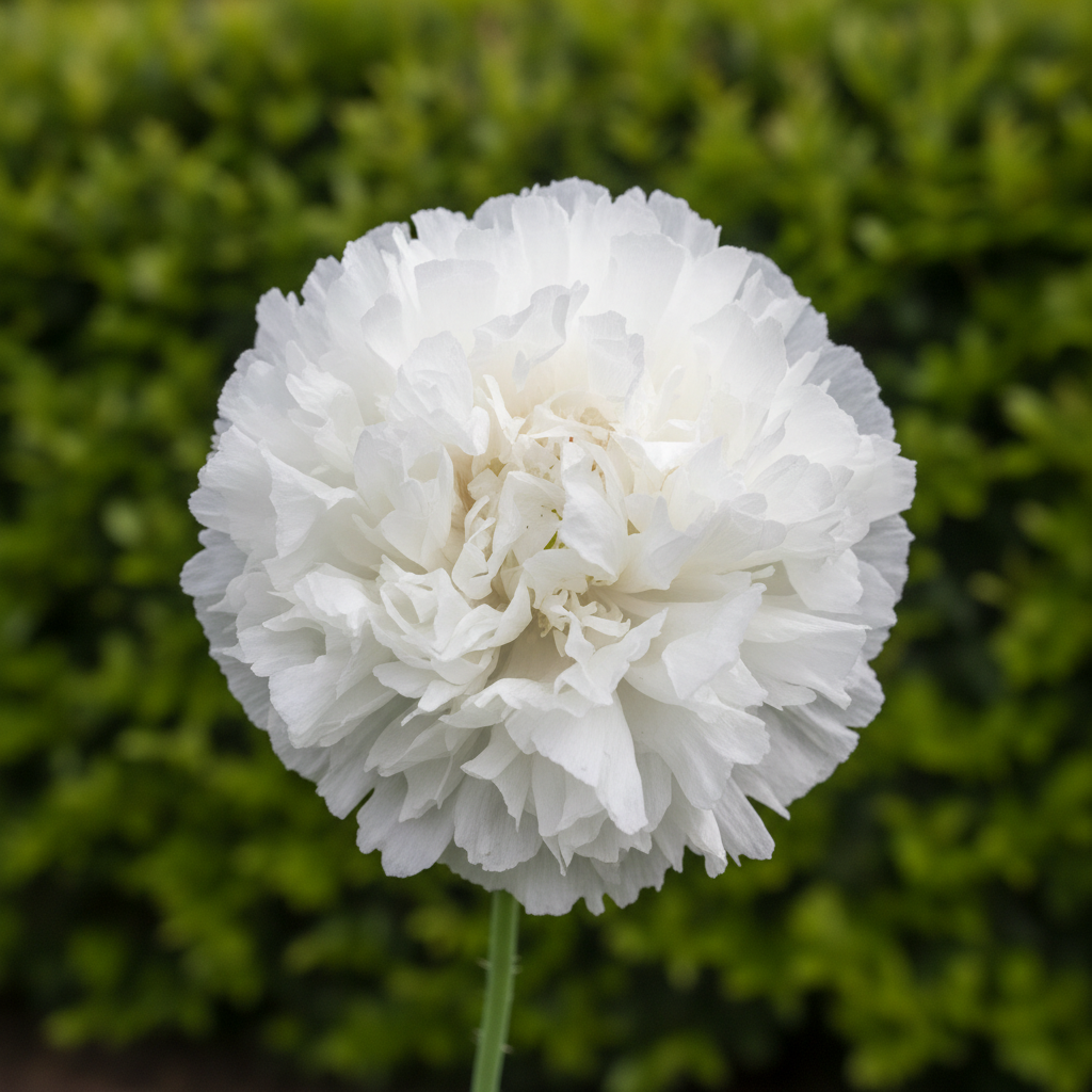 White Peony Poppy new background
